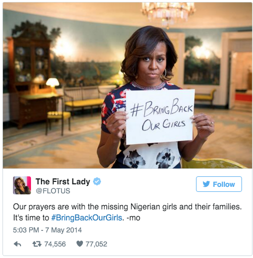 Michelle Obama - #BringBackOurGirls